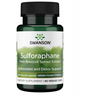 Swanson Sulforaphane 400 mcg 60 vcaps