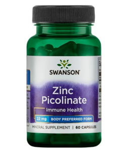 Swanson Zinc Picolinate 22 mg 60 caps