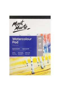 Bloc acuarela Mont Marte A5 180gr 15file