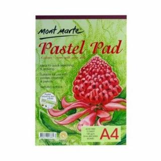 Bloc pastel 4 culoril Mont Marte A4 190gr 12file