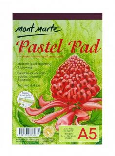 Bloc pastel 4 culoril Mont Marte A5 190gr 12file