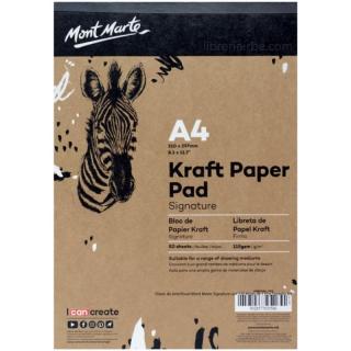 Caiet schite Mont Marte A4 50 coli kraft 115G