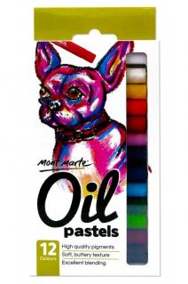 Pastel uleios Mont Marte, 12 buc/set