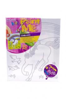 Set creativ Mont Marte canvas cu acrilice- Unicorn