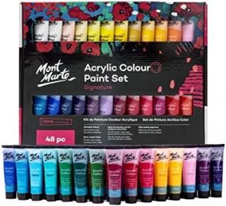 Set vopsea acrilica Mont Marte Studio  48x36ml