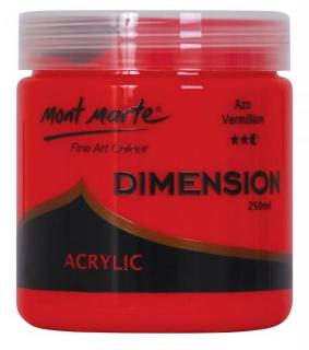 Vopsea acrilica Dimension Mont Marte 250ml  Azo Vermillion