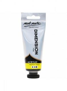 Vopsea acrilica Dimension Mont Marte 75ml  Medium Yellow