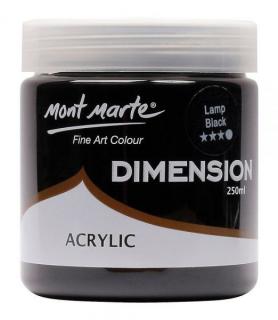 Vopsea acrilica Mont Marte Dimension 250ml Lamp Black