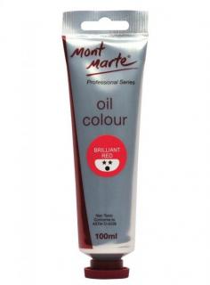 Vopsea ulei Mont Marte 100ml Brilliant Red