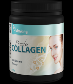 Colagen cu vitamina C - gust de lamaie 330g, Vitaking