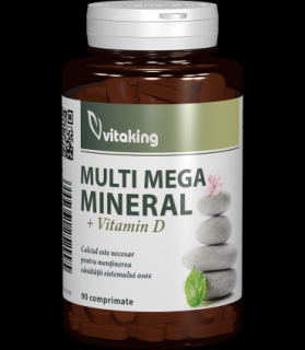 Complex multimineral cu vitamina D - 90 comprimate, Vitaking