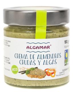 Crema raw de migdale cu alge marine eco 180g, Algamar (stoc)