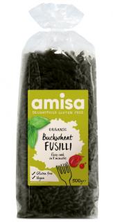 Fusilli din hrisca fara gluten bio 500g, Amisa