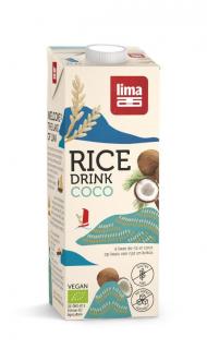 Lapte de orez cu cocos bio 1L, Lima