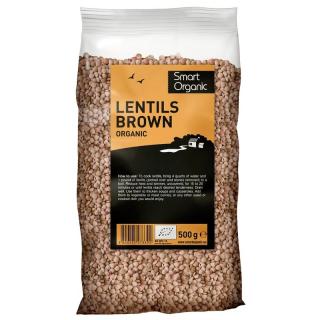 Linte maro bio 500g Smart Organic