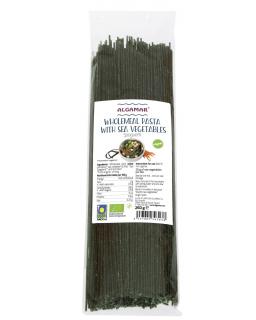 Paste integrale spaghetti cu alge marine bio 250g, Algamar