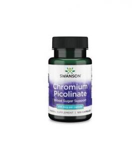 Picolinat de crom 200mcg - 100 comprimate, Swanson