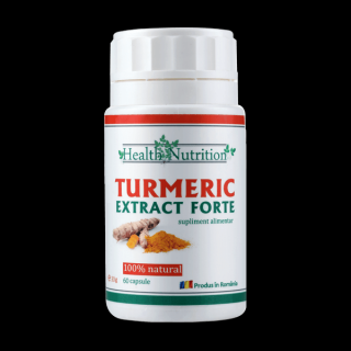 Turmeric Extract Forte 100% natural, 60 capsule, Health Nutrition