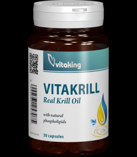 Ulei VitaKrill 500 mg - 30 capsule gelatinoase, Vitaking