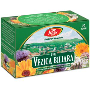 Vezică biliară, D106, ceai plic, Fares