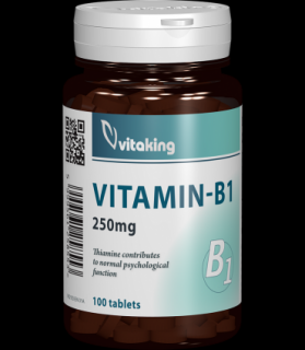 Vitamina B1 (tiamina) 250mg - 100 comprimate, Vitaking