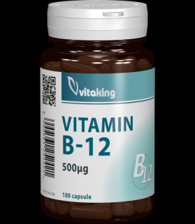 Vitamina B12 (cianocobalamina) 500 mcg - 100 capsule, Vitaking