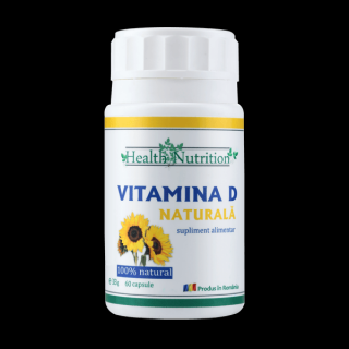 Vitamina D 100% naturala, 60 capsule, Health Nutrition