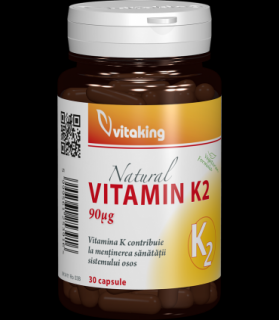 Vitamina K2 naturala - 30 capsule vegetale, Vitaking