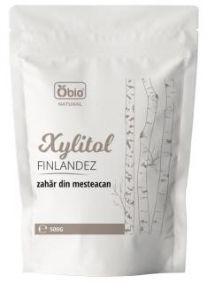 Xylitol finlandez (zahar de  mesteacan) 500g Obio