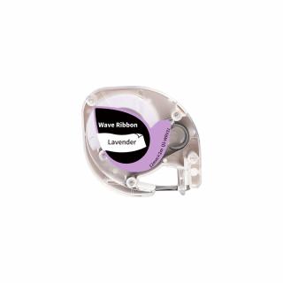 Banda etichete satin AIMO 12mm x 2m, negru violet, margini ondulate, doar pentru AIMO P12PRO, Q5-WRV31