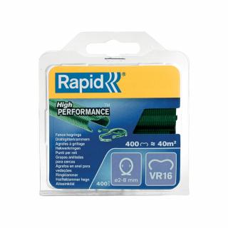 Capse gard Rapid HOG VR16 2-8mm, plastifiate, verzi, 400 buc blister