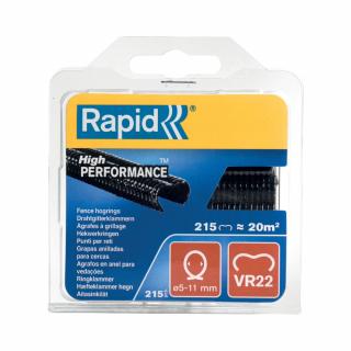 Capse gard Rapid HOG VR22 5-11mm, plastifiate negre, 215 buc blister