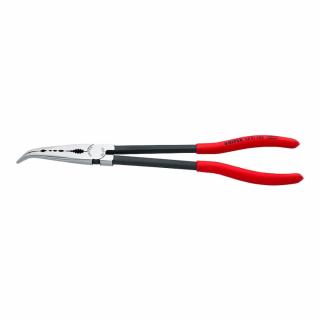 Cleste cu varf lung semirotund, curbat la 45,  , pentru spatii inguste, automotive, 280 mm, KNIPEX 2881280