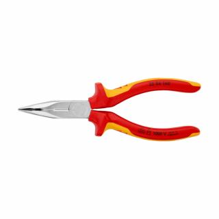 Cleste cu varf semirotund, VDE 1000 V, curbat la 40,  , pentru spatii inguste, maner multicomponent, 160 mm, KNIPEX 25 26 160