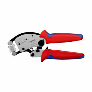 Cleste de sertizat ferule, cu autoreglaj, cap de sertizare rotativ, pana la 16 mm  ², manere multicomponent, 200 mm, Twistor16, KNIPEX  97 53 18