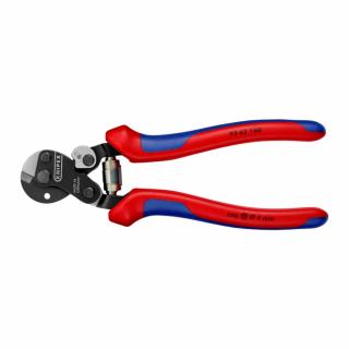 Cleste foarfeca KNIPEX, taiere de inalta precizie, cabluri metalice ultrarezistente, arc elicoidal otelit, 95 62 160