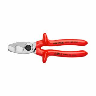 Cleste Foarfeca, Pentru Taiat Cabluri, VDE 1000 V, cu tais dublu, 200mm,  KNIPEX 95 17 200