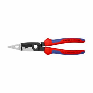 Cleste multifunctional, dezizolare, crimpare ferule, maner multicomponent, pentru electricieni, 200mm,  KNIPEX 13 82 200