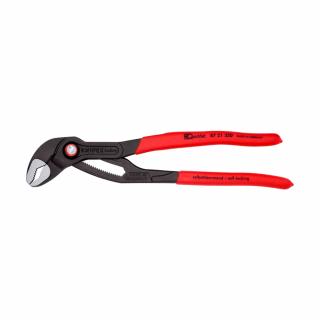 Cleste reglabil, KNIPEX Cobra QuickSet, 250 mm pentru instalatori, cleste papagal, dispozitiv autoblocare, manere plastic, cleste aligator, 87 21 250