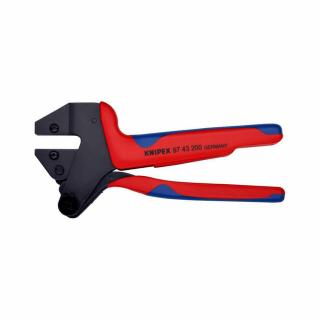 Cleste sertizare, bacuri interschimbabile, mare precizie, mecanism cu clicket, instalari panouri fotovoltaice KNIPEX 97 43 200 A