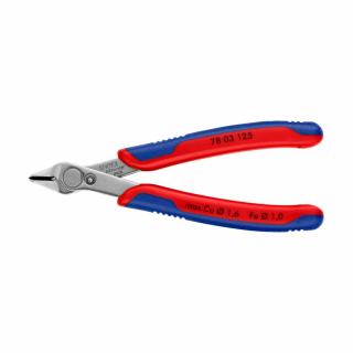 Cleste Sfic, Electronic Super Knips pentru instalatii electronice, taiere ultraperformanta, 125mm, maner multicomponent, O 1,6 mm, KNIPEX 78 03 125