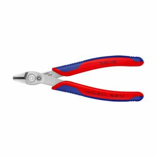 Cleste Sfic, Electronic Super Knips XL pentru instalatii electronice, taiere ultraperformanta, 140mm, maner multicomponent, O 2,1 mm, KNIPEX 78 03 140