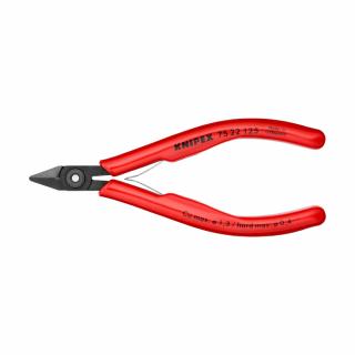 Cleste Sfic pentru instalatii electronice, taiere ultraperformanta, 125mm, maner plastic, O 0,9 mm, KNIPEX 75 22 125