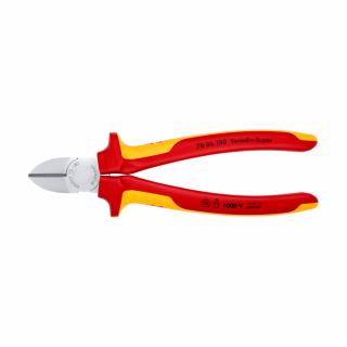 Cleste Sfic, taietor lateral, VDE 1000 V, cromat, maner multicomponent, 180mm, KNIPEX 70 06 180