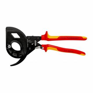 Cutter cu clichet in 3 trepte, cablu aluminiu si cupru, diametru max 60 mm, KNIPEX 9536320