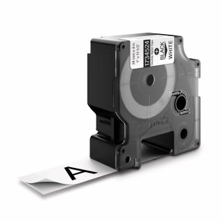 Etichete industriale flexibile 24mm x 3.5m negru alb DYMO ID1 1734524 S0773840