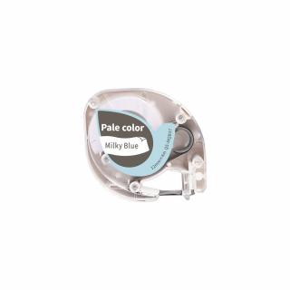 Etichete pastel Dymo Letratag  gri albastru pastel compatibile 12mm x 4m AIMO S0721650 91205