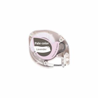 Etichete pastel Dymo Letratag  gri violet lavanda compatibile 12mm x 4m AIMO S0721650 91205