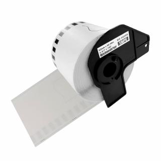 Etichete repozitionabile modul continuu DK-44205 albe 62mmx30.48m suport plastic inclus compatibile Brother DK-44205 DK44205