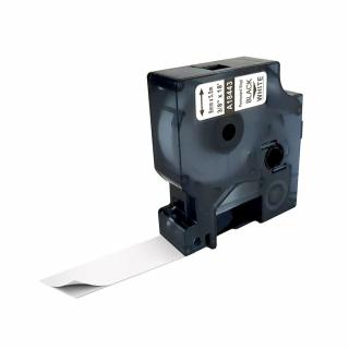 Etichete vinil alb  9mm  x 5.5m compatibile Dymo 18443